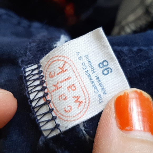 Blue Cotton Cake Walk Pants - Picture 3 of 5